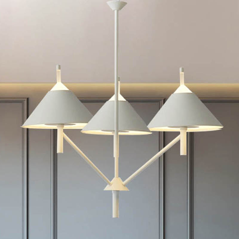 Conical Pendant Light With Metallic Finish - Perfect For Bedroom Or Restaurant