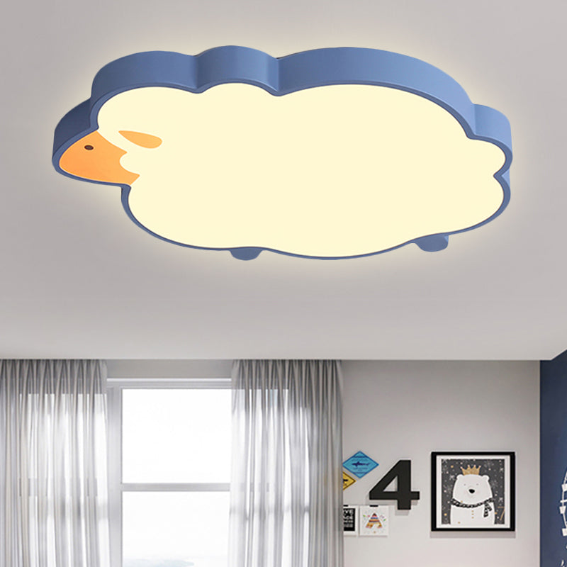 Sheep Led Ceiling Light - Modern Flush Mount For Chic Living Room Decor