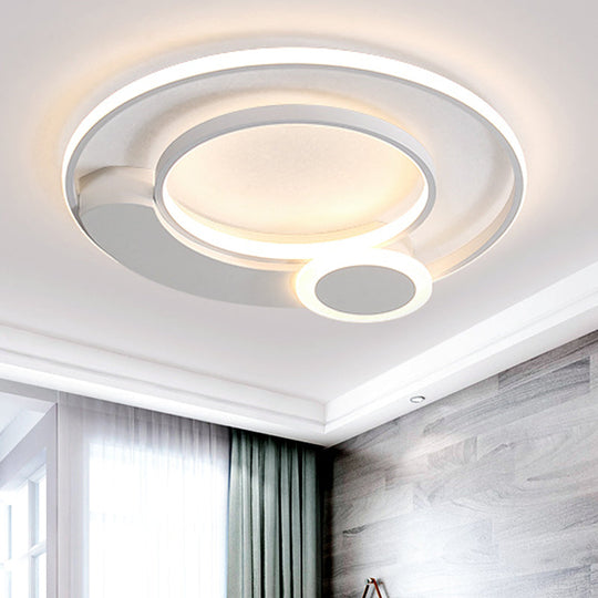 Acrylic LED Ceiling Light for Living Rooms - Simple & Eye-Caring