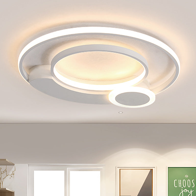 Acrylic LED Ceiling Light for Living Rooms - Simple & Eye-Caring