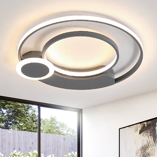 Acrylic LED Ceiling Light for Living Rooms - Simple & Eye-Caring