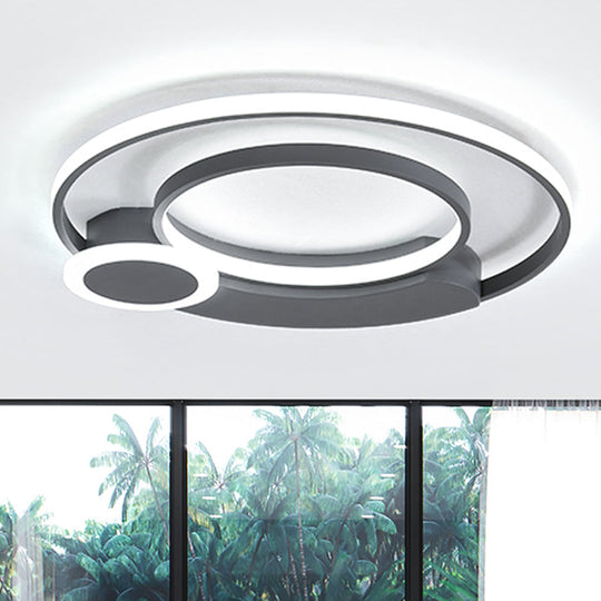 Acrylic LED Ceiling Light for Living Rooms - Simple & Eye-Caring