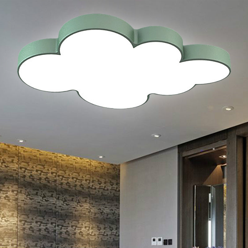 Modern Acrylic Cloud Ceiling Flush Mount Light For Kids Classroom And Bedroom