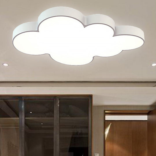 Modern Acrylic Cloud Ceiling Flush Mount Light For Kids Classroom And Bedroom