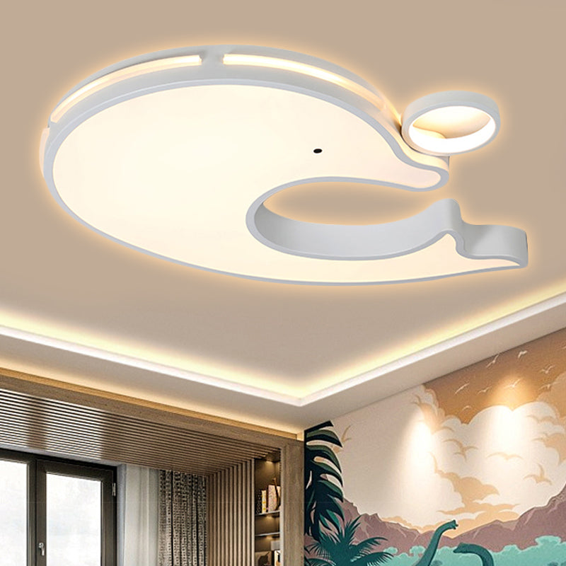 Adorable Acrylic Dolphin LED Ceiling Light - Perfect for Baby Room or Kindergarten!