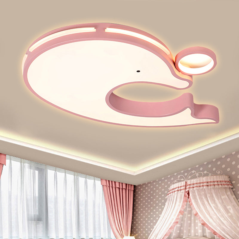 Adorable Acrylic Dolphin LED Ceiling Light - Perfect for Baby Room or Kindergarten!