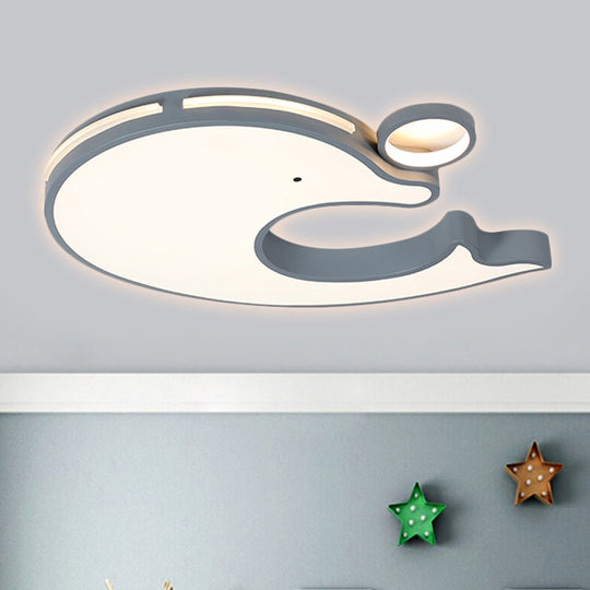 Adorable Acrylic Dolphin LED Ceiling Light - Perfect for Baby Room or Kindergarten!