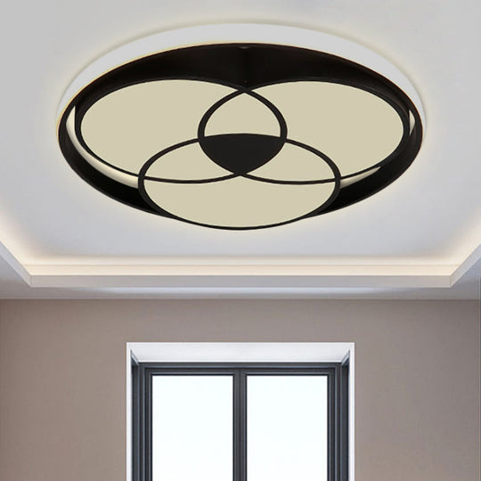 Art Deco Acrylic Flush Mount Ceiling Light For Bedroom