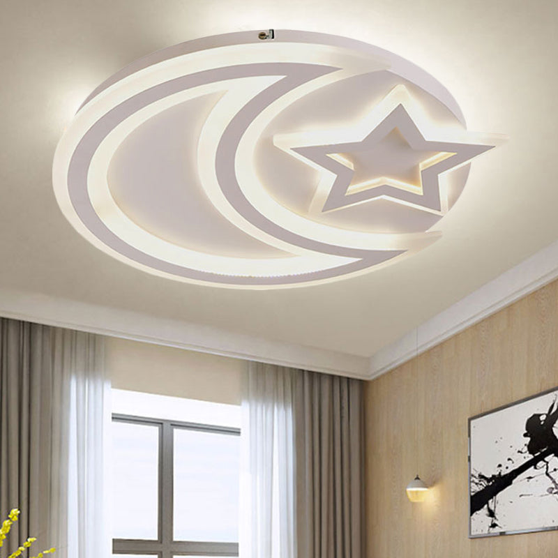 Stylish Star Acrylic LED Flush Ceiling Light for Bedroom