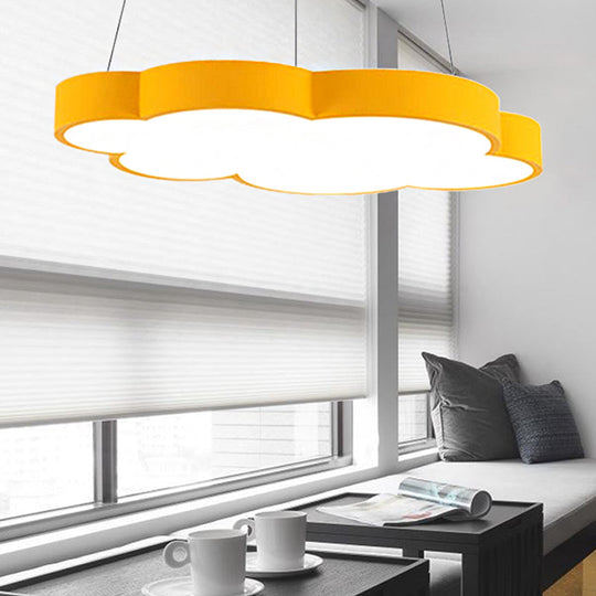 Nordic Style Acrylic Pendant Light For Dining Room - Floating Cloud Hanging