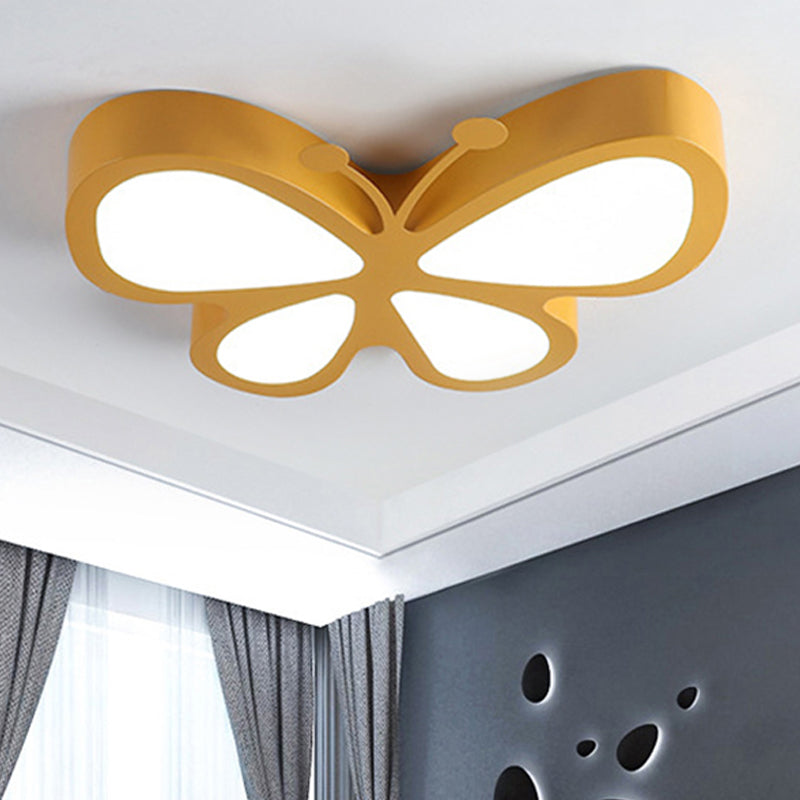 Butterfly LED Ceiling Lamp for Kids in Sweet Macaron Colours