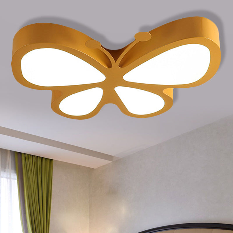 Butterfly LED Ceiling Lamp for Kids in Sweet Macaron Colours