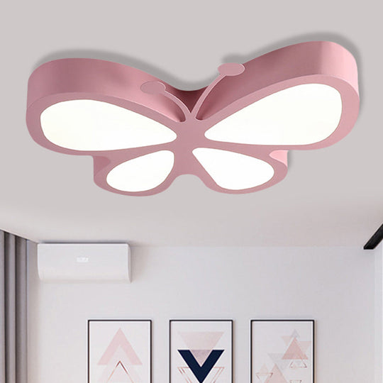 Butterfly LED Ceiling Lamp for Kids in Sweet Macaron Colours