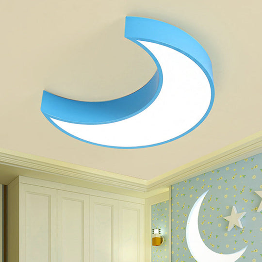 Acrylic Lovely Ceiling Fixture Light for Crescent Child Bedroom