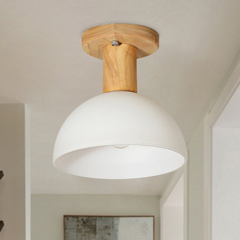 Sleek Led Ceiling Mount Light With Frosted Glass Shade - Ideal For Stairs And Kitchens 1 / White