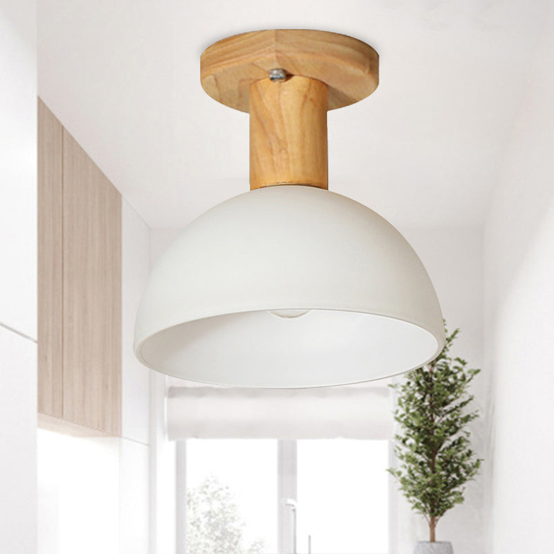 Sleek LED Ceiling Mount Light with Frosted Glass Shade - Ideal for Stairs and Kitchens