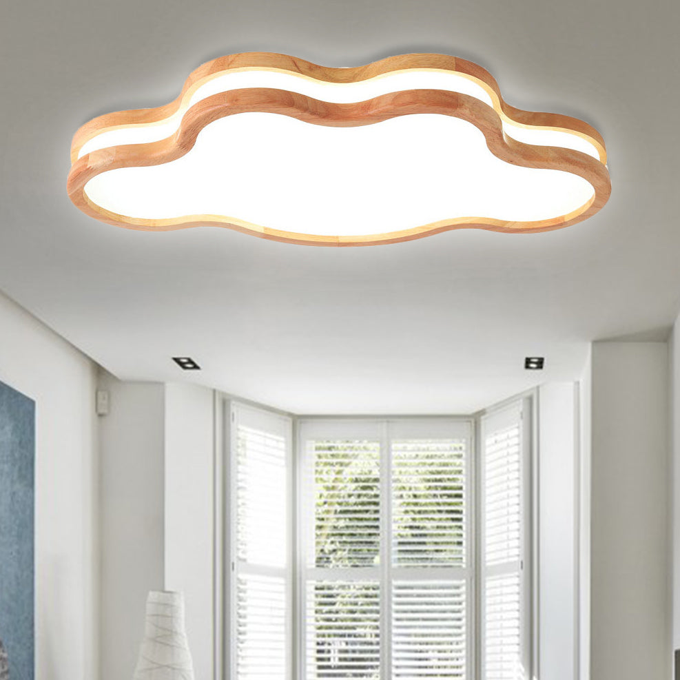 Plafonnier LED en acrylique blanc de style nordique pour chambre d'enfant - Plafonnier Sky