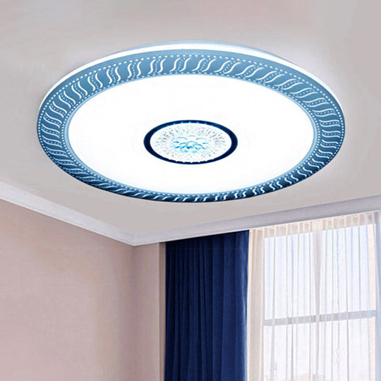 Acrylic LED Flush Ceiling Mount Light for Living Room & Kids Bedroom