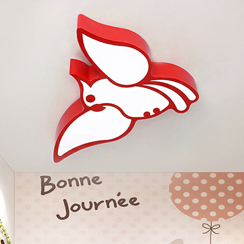 Plafonnier LED moderne à encastrer : design élégant d'oiseau volant pour la maternelle