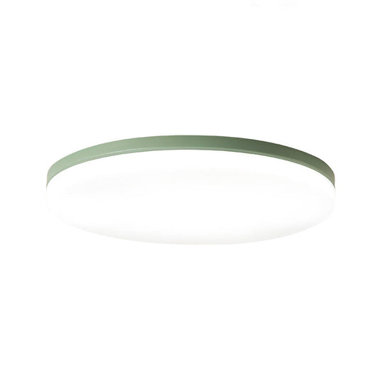 10/15/19 W Macaron Metal Flush Ceiling Lamp In Green Pink White Or Yellow - Indoor Lighting