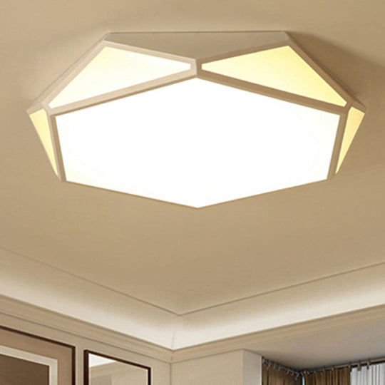 Hexagonal LED Flush Mount Ceiling Light for Modern Restaurants