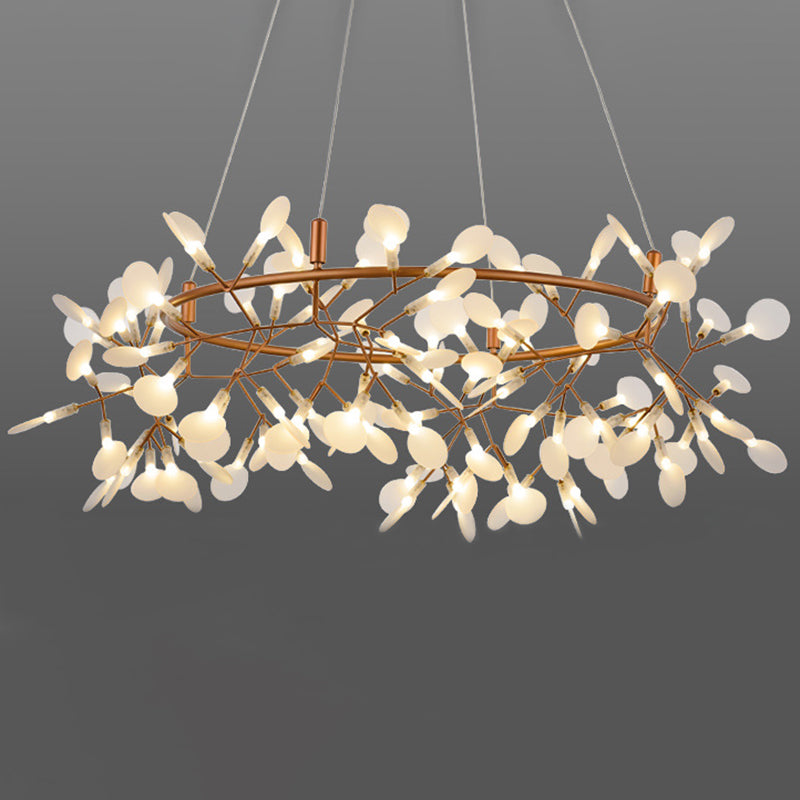 Ultra-Modern Metal Ceiling Light For Restaurants - Firefly Island Suspension Lighting