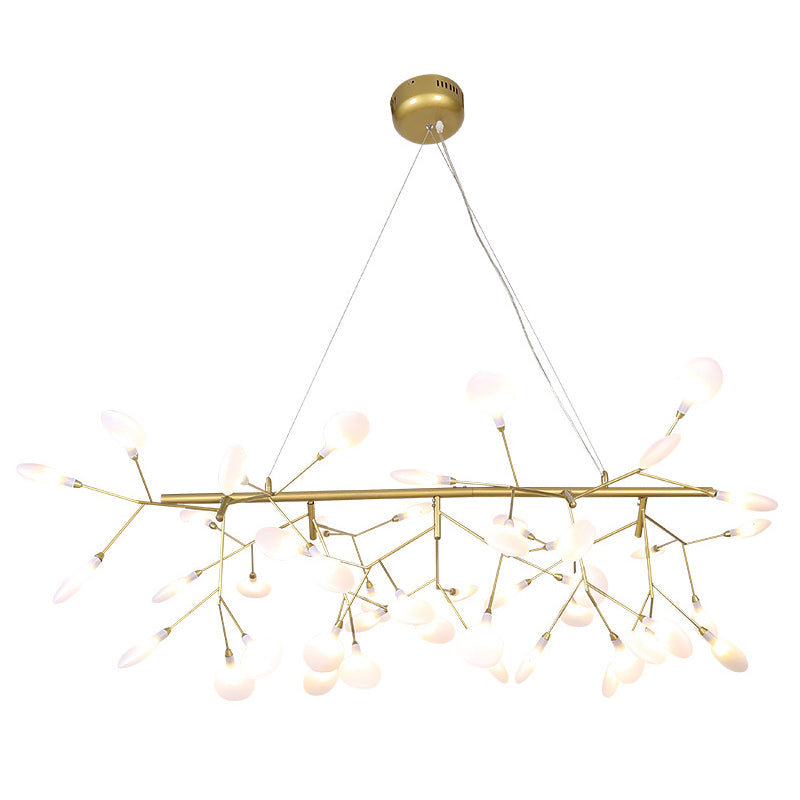 Ultra-Modern Linear Firefly Pendant Lighting: Acrylic Billiard Light For Living Room