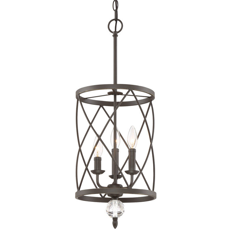 Farmhouse Trellis Cage Ceiling Chandelier with Hanging Chain - Classic Metal Hanging Light