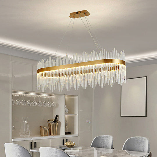 Adjustable Modern Crystal Drum Chandelier Pendant Light For Living Room Ceiling