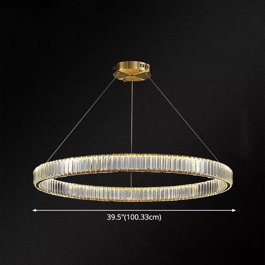 Modern Led Crystal Chandelier For Living Room Suspension Pendant Light