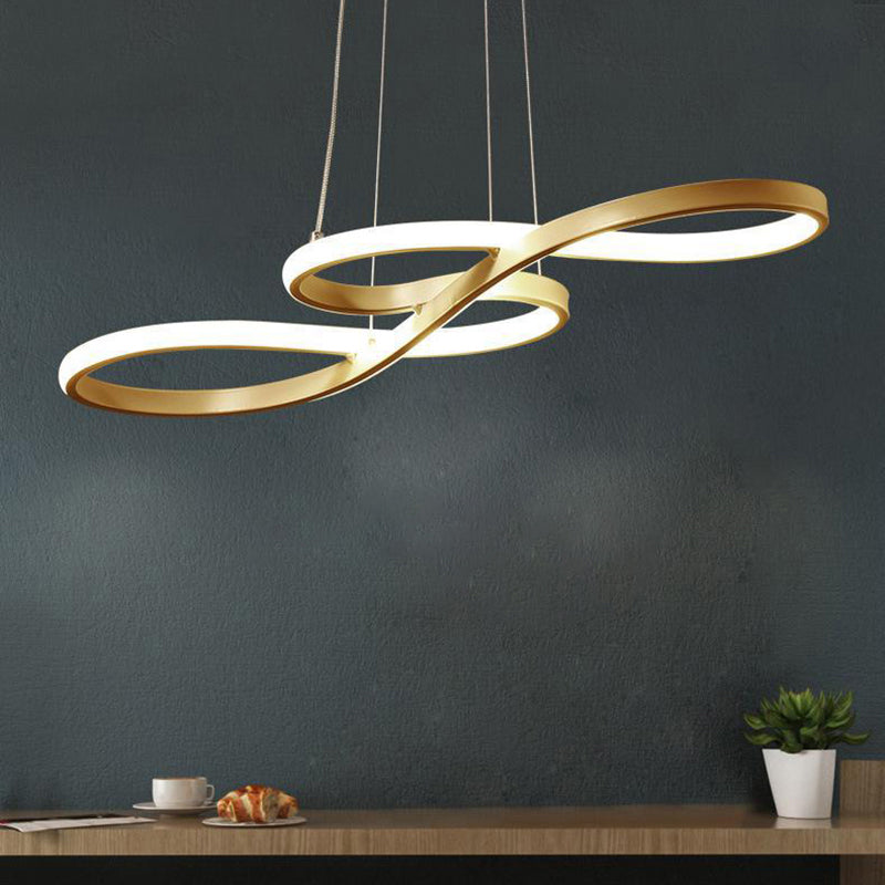 Modern Musical Note Chandelier: Stylish Metal Suspension Light For Restaurants