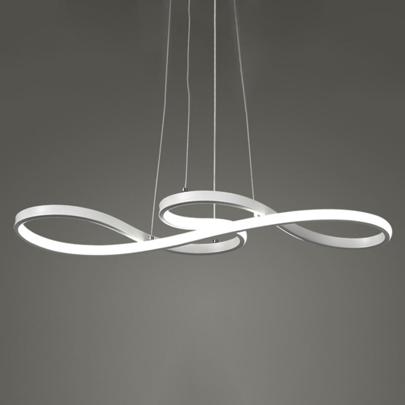 Modern Musical Note Chandelier: Stylish Metal Suspension Light For Restaurants