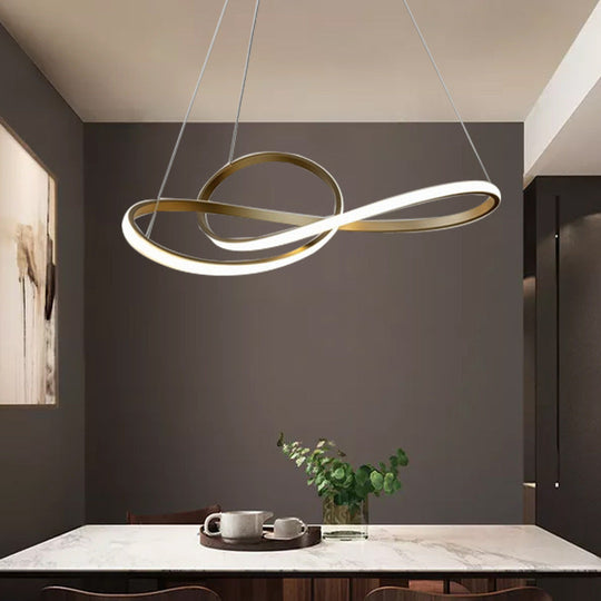 Modern Minimalist Twist Chandelier-Light Fixture For Living Room