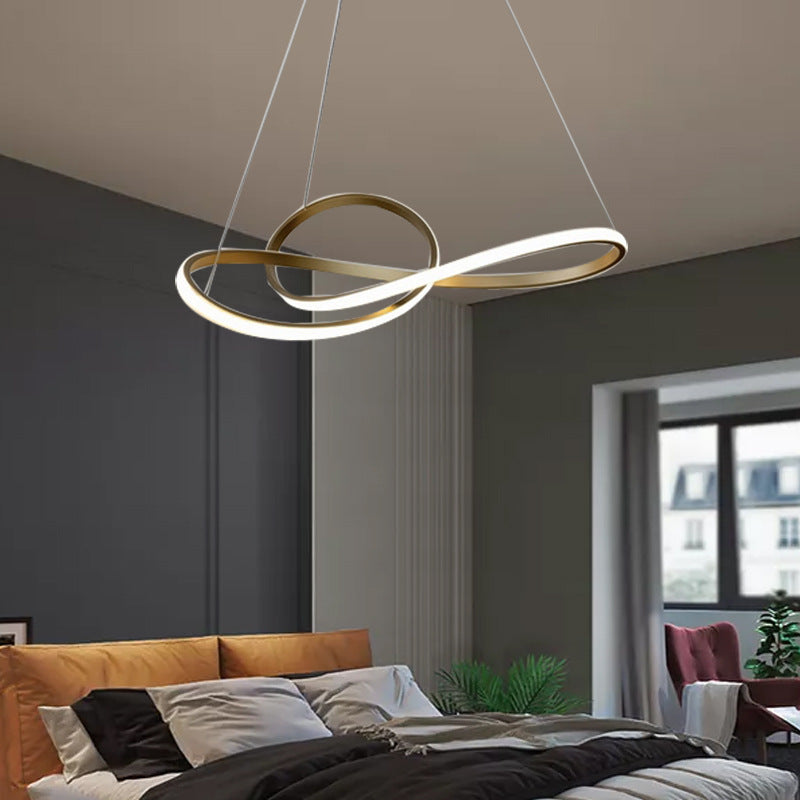 Modern Minimalist Twist Chandelier-Light Fixture For Living Room