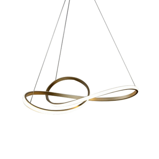 Modern Minimalist Twist Chandelier-Light Fixture For Living Room