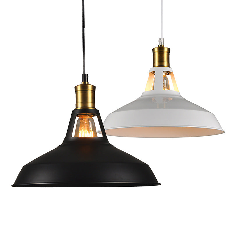 Industrial Metal Pendant Light Kit for Shaded Restaurant - Stylish Hanging Fixture