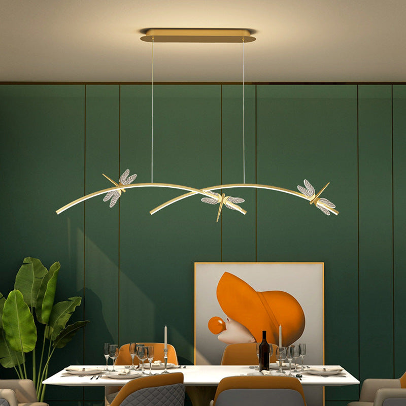 Dragonfly Minimalist Led Pendant Light For Restaurant Ceilings