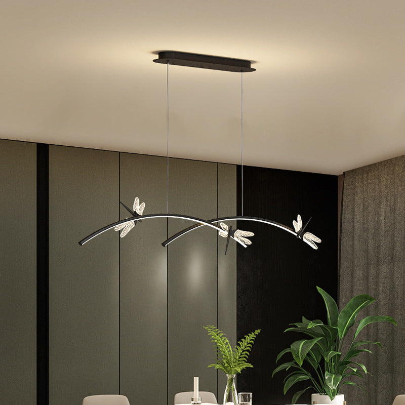 Dragonfly Minimalist Led Pendant Light For Restaurant Ceilings