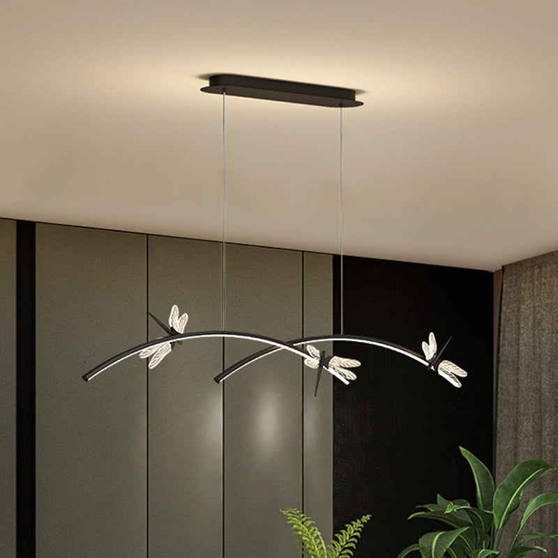 Dragonfly Minimalist Led Pendant Light For Restaurant Ceilings