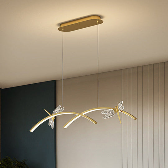 Dragonfly Minimalist Led Pendant Light For Restaurant Ceilings