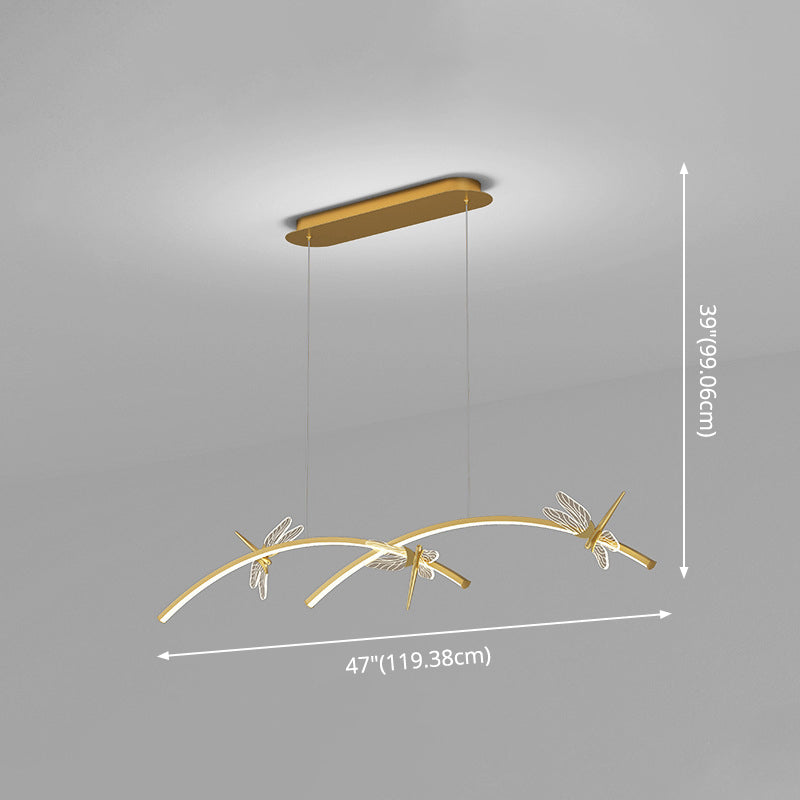 Dragonfly Minimalist Led Pendant Light For Restaurant Ceilings