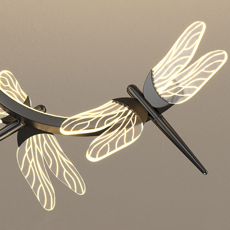 Dragonfly Minimalist Led Pendant Light For Restaurant Ceilings