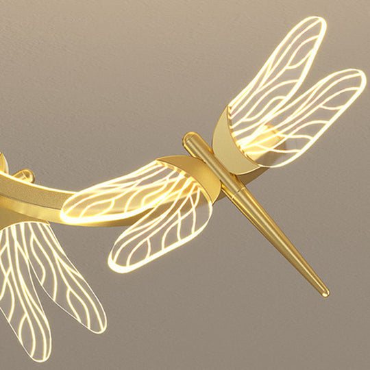 Dragonfly Minimalist Led Pendant Light For Restaurant Ceilings