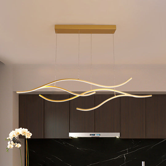 Led Metal Pendant Light For Open Kitchen - Sleek & Simple Island Lighting Fixture