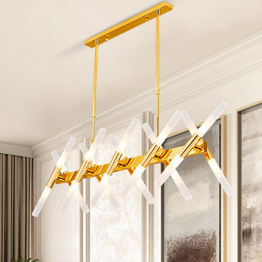 Modern 20-Light Acrylic Ceiling Lamp For Dining Room Or Kitchen Island