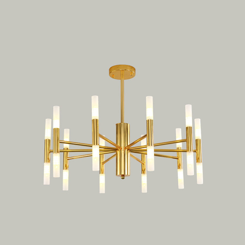 Modern 20-Light Acrylic Ceiling Lamp For Dining Room Or Kitchen Island Gold / 27