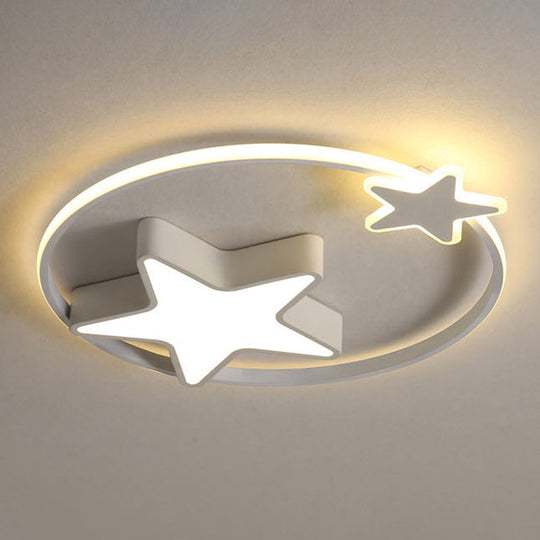 Star-Shaped Kids LED Ceiling Light for Bedroom