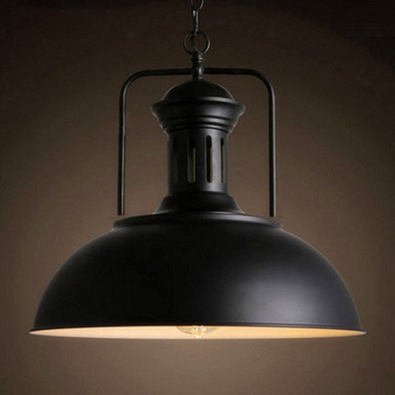 Vintage Style Black Swivel Joint Pendant Light Fixture - Metal Dining Room Hanging Light Kit