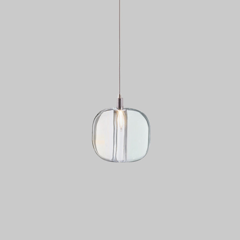 Postmodern Blown Glass Pendant Light With Led - Ideal For Commercial Stores 1 / Clear