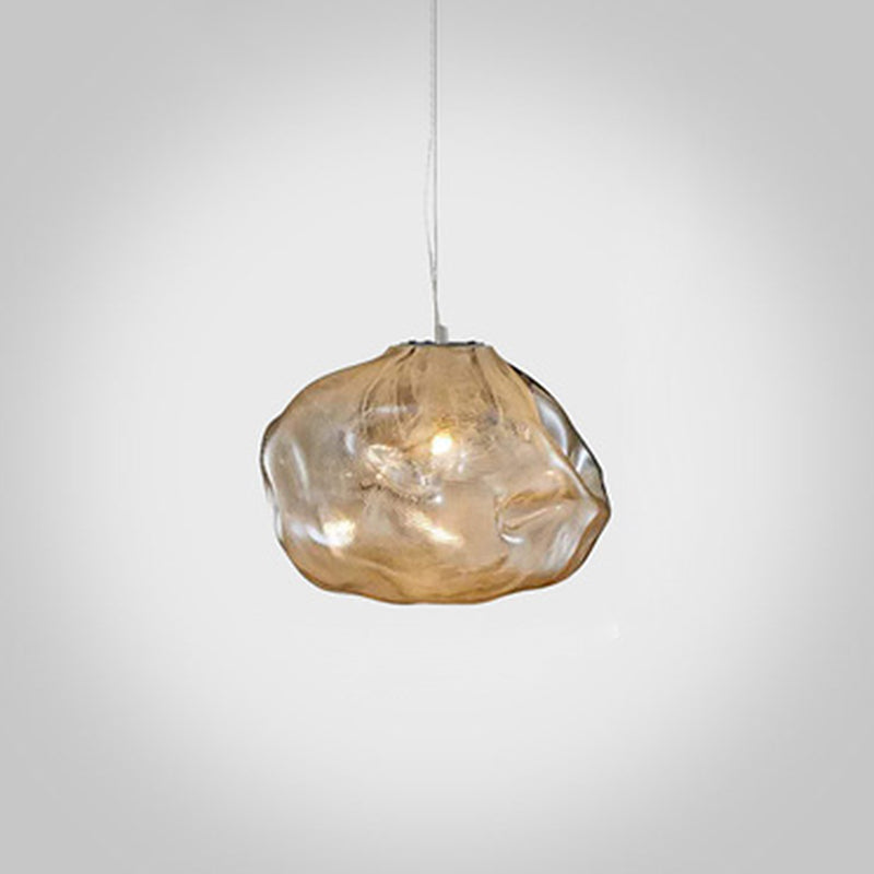 Cloud Suspension Pendant Light With Adjustable Cord - Modern And Stylish Amber / 12